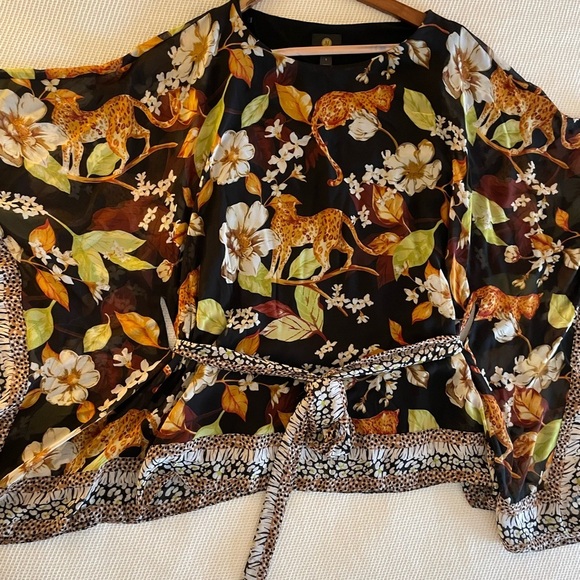 JM Collection Leopard Print Top - Picture 3 of 8